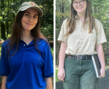 Stella Harden '19 '20, an alumna of the geography undergraduate and graduate programs, and Sally Ruckterstuhl, a senior industrial design student from Charlotte, were hired as project interns.